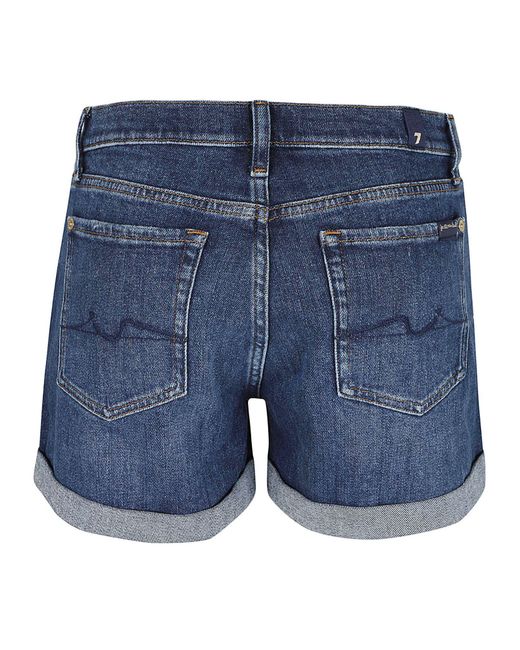 Shorts Jeans di 7 For All Mankind in Blue