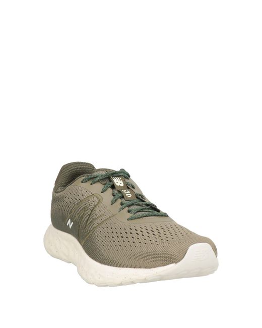 New Balance Green Military Sneakers Textile Fibers for men