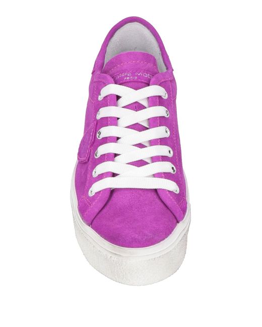 Philippe Model Purple Sneakers Leather