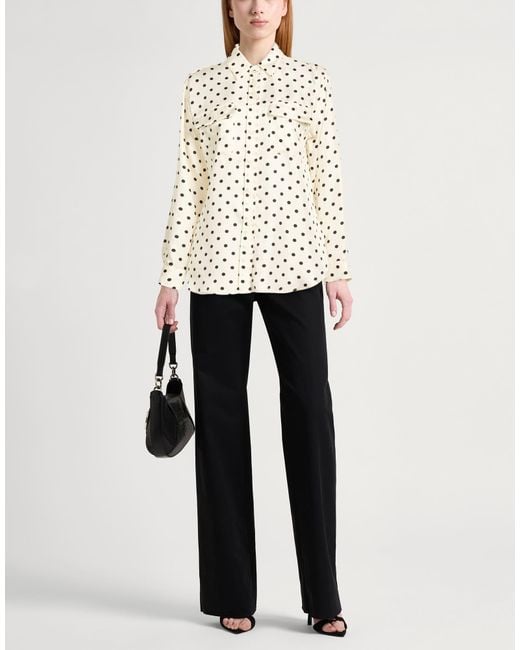 Caliban White Cream Shirt Silk