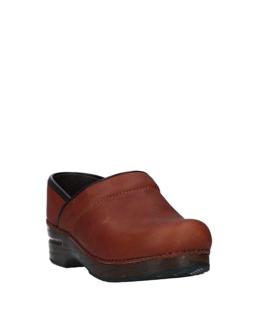 Dansko Brown Mules & Clogs Leather
