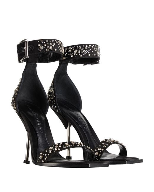 McQueen Black Sandals