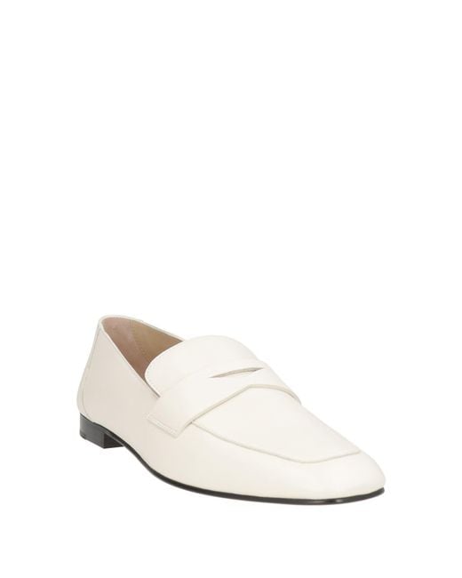 Le Monde Beryl White Ivory Loafers Leather