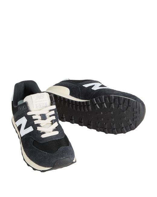 New Balance Blue 574 Sneakers Leather