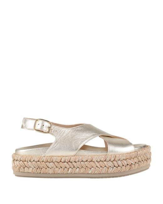 Paloma Barceló Natural Espadrilles Leather