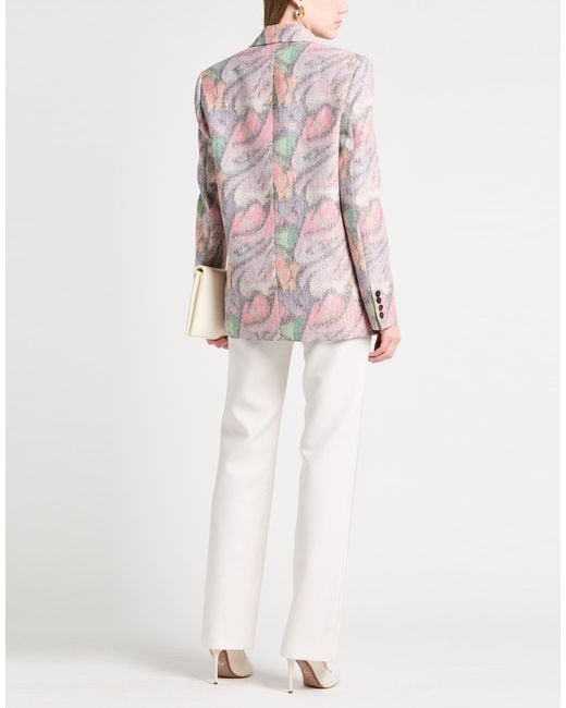 MSGM Gray Blazer Polyester, Cotton, Viscose, Acrylic, Polyamide