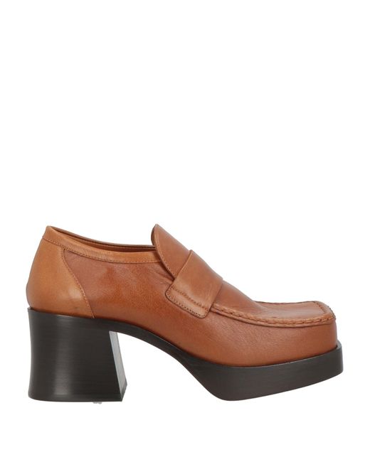 Marni Brown Loafers Leather