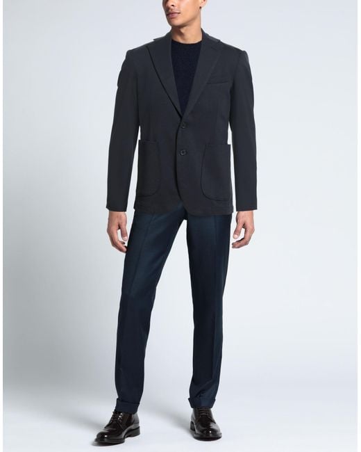MARCIANO BY GUESS Blue Midnight Blazer Polyester, Viscose, Elastane for men