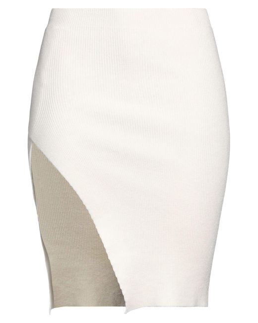Laneus White Mini Skirt