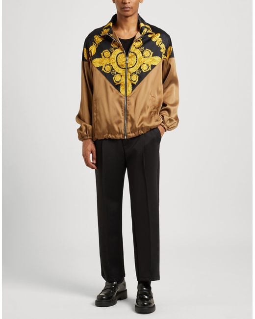 Versace Multicolor Baroque Print Techno Fabric Jacket For for men