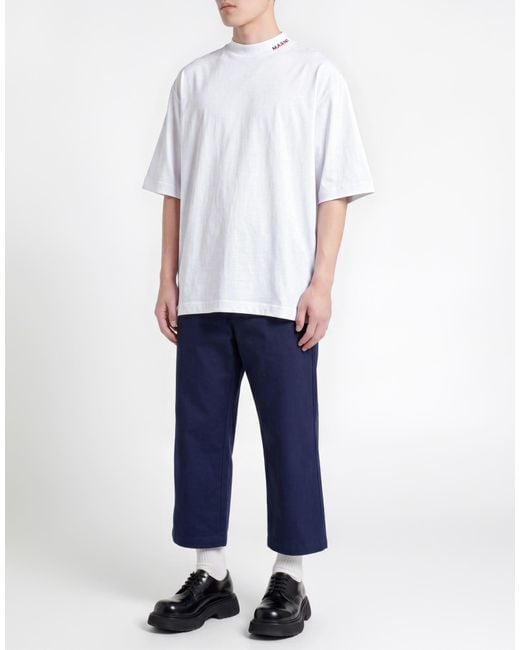 Marni White T-Shirt Cotton for men