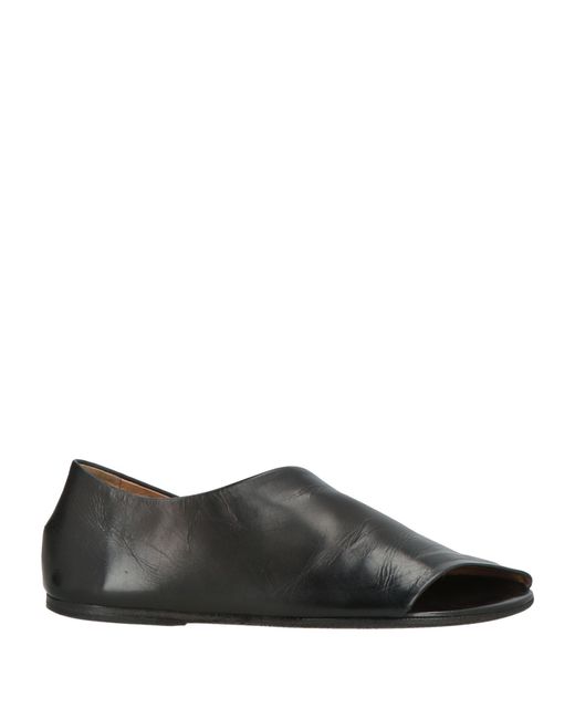 Marsèll Black Ballet Flats Calfskin