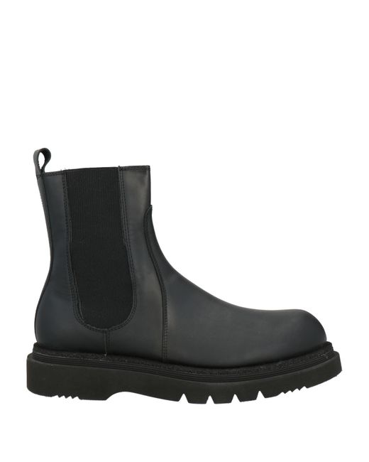 JP/DAVID Black Ankle Boots Leather for men