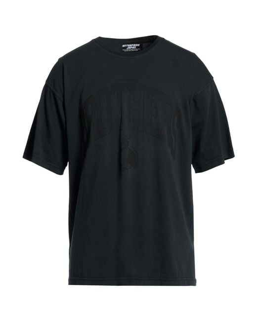 ENTERPRISE JAPAN Black T-Shirt Cotton for men