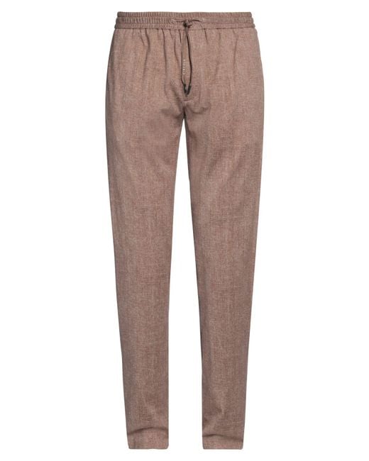 Circolo 1901 Brown Pants Cotton, Elastane for men