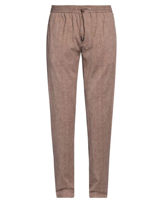 Circolo 1901 Brown Pants Cotton, Elastane for men