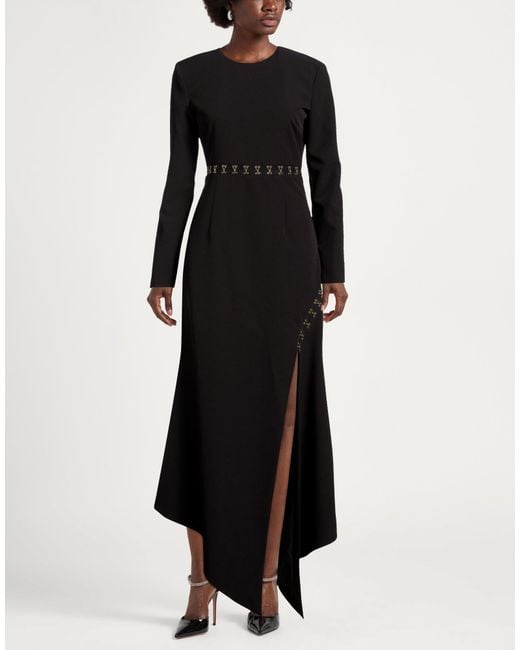 Just Cavalli Black Maxi Dress Polyester, Elastane