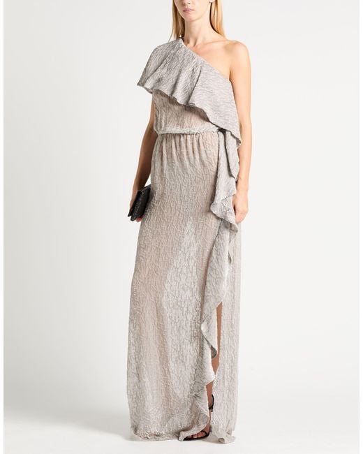 Elisabetta Franchi White Maxi Dress