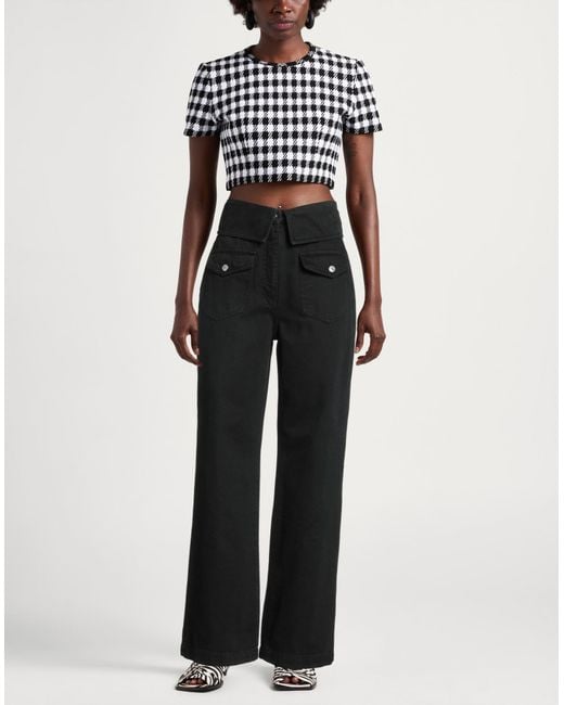 Moschino Black Pants Cotton