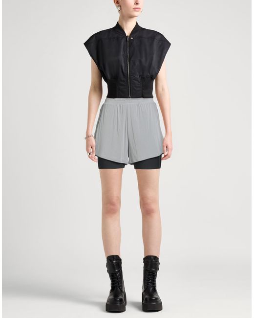 Y-3 Gray Shorts & Bermuda Shorts Polyamide, Elastane
