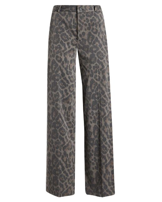 Please Gray Pants Polyester, Viscose, Elastane