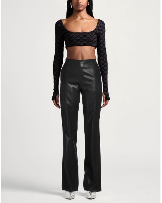 DIESEL Black Pants Polyester, Virgin Wool, Cotton, Lyocell, Polyurethane