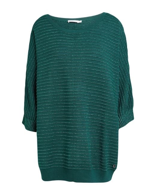 Xandres Green Sweater Viscose, Metallic Fiber, Polyamide