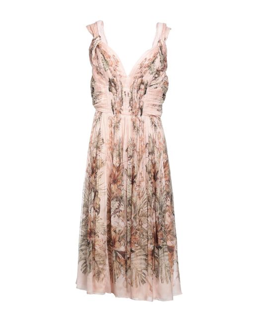 Alberta Ferretti Pink Midi Dress