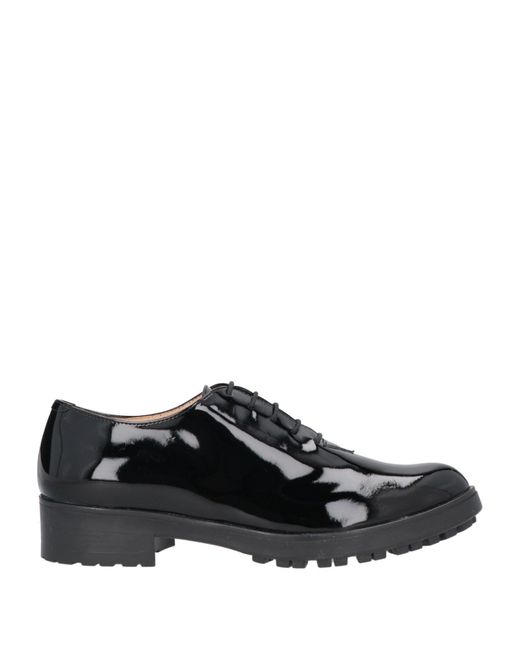 Bruglia Black Lace-Up Shoes Soft Leather
