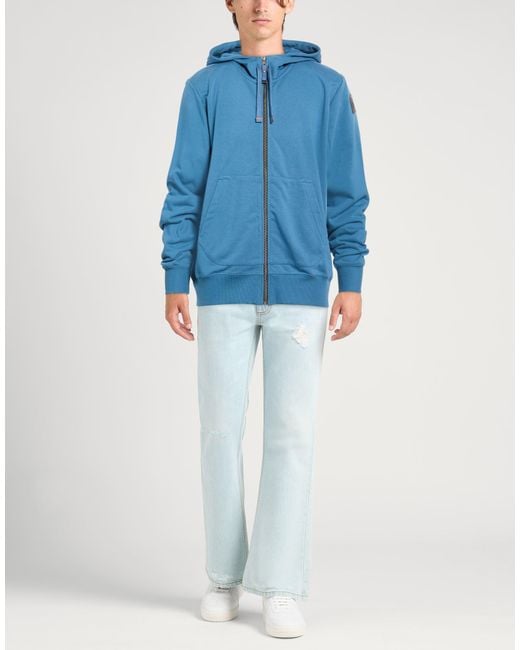 Parajumpers Blue Military Sweatshirt Cotton, Polyester for men