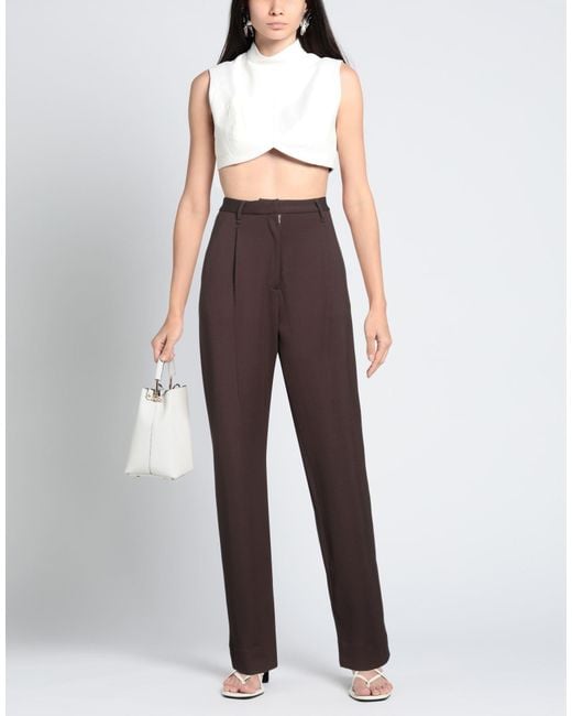 Rag & Bone Brown Pants Viscose, Polyamide, Elastane