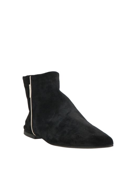 Passion Blanche Black Ankle Boots