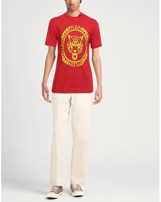 Philipp Plein Red T-Shirt for men