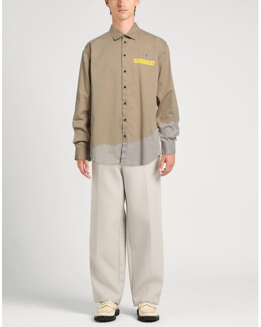 Camicia di DSquared² in Natural da Uomo