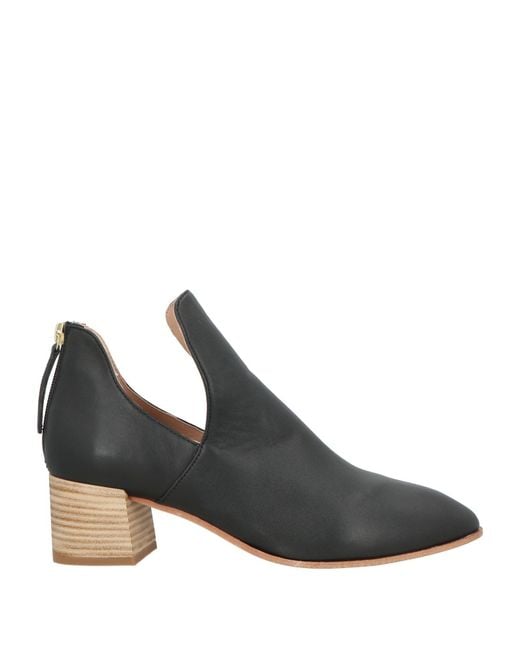 Unisa Black Ankle Boots Leather