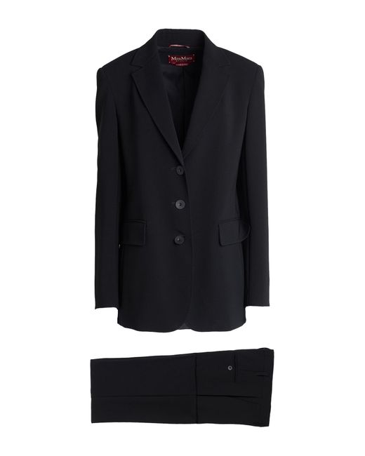Max Mara Blue Suit Triacetate, Polyester