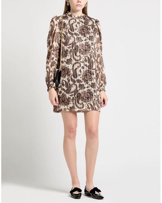 Liu Jo White Mini Dress Polyester, Metallic Polyester