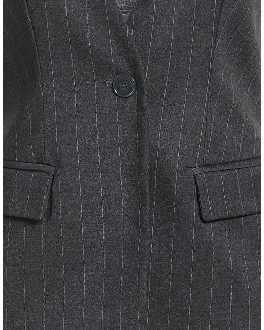ViCOLO Black Charcoal Top Polyester, Viscose, Elastane