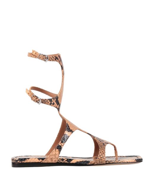 Paris Texas Natural Thong Sandals
