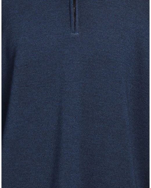 Moorer Blue Turtleneck Virgin Wool for men