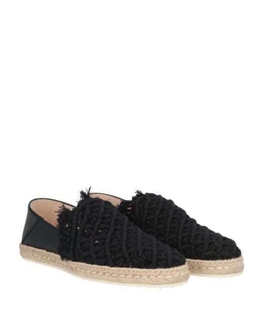 Tod's Black Espadrilles