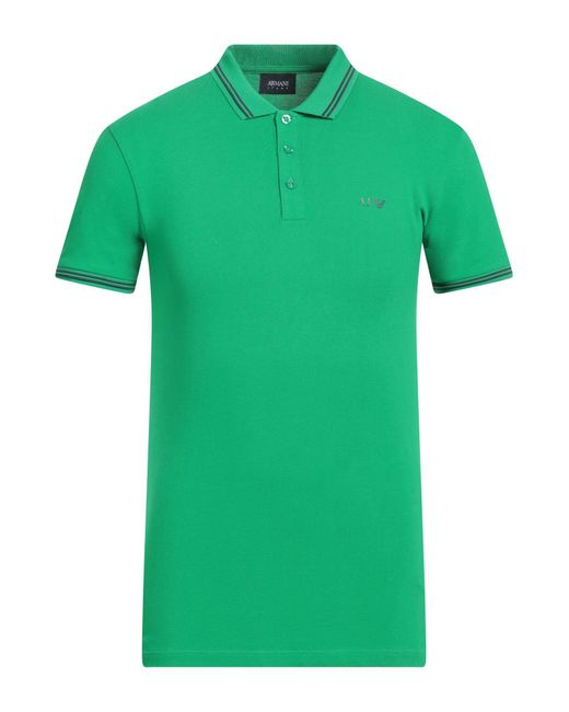 Armani Jeans Green Polo Shirt for men