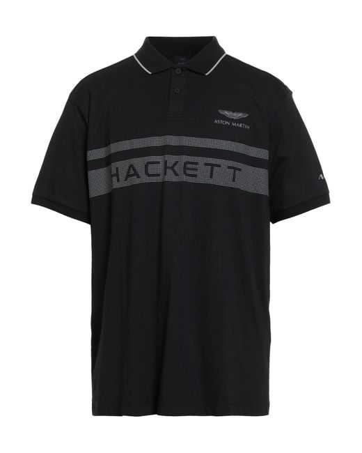Polo Hackett de hombre de color Black