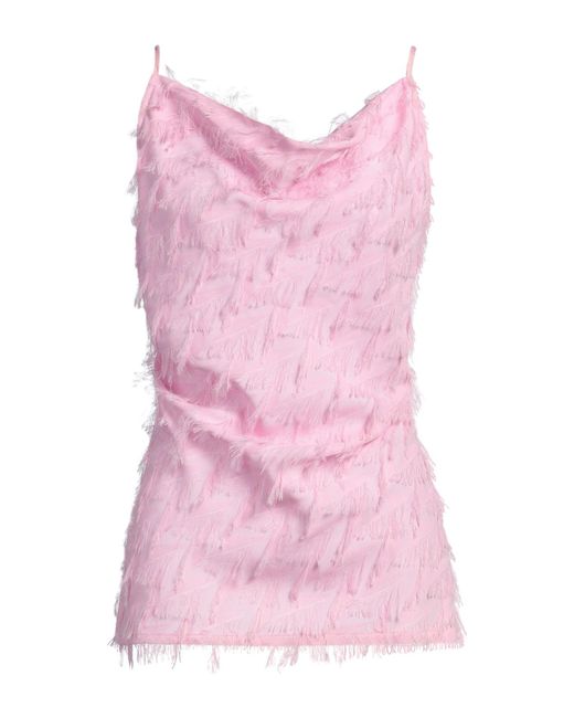 MSGM Pink Top Acetate, Viscose