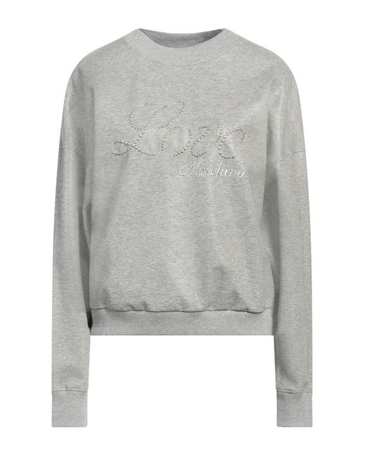 Love Moschino Gray Sweatshirt
