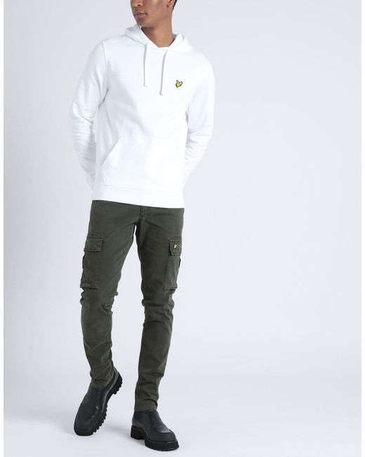 Lyle & Scott Gray Pants Cotton, Elastane for men