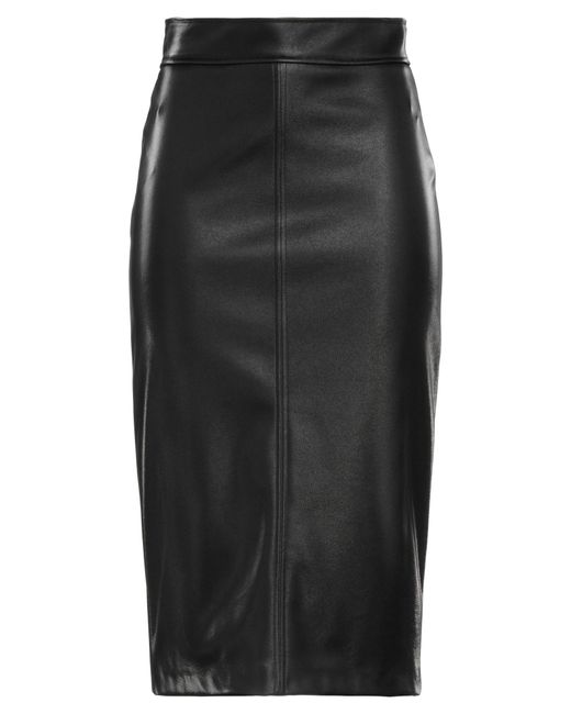 Caractere Black Midi Skirt