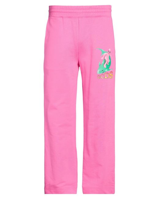 Gcds Pink Fuchsia Pants Cotton for men
