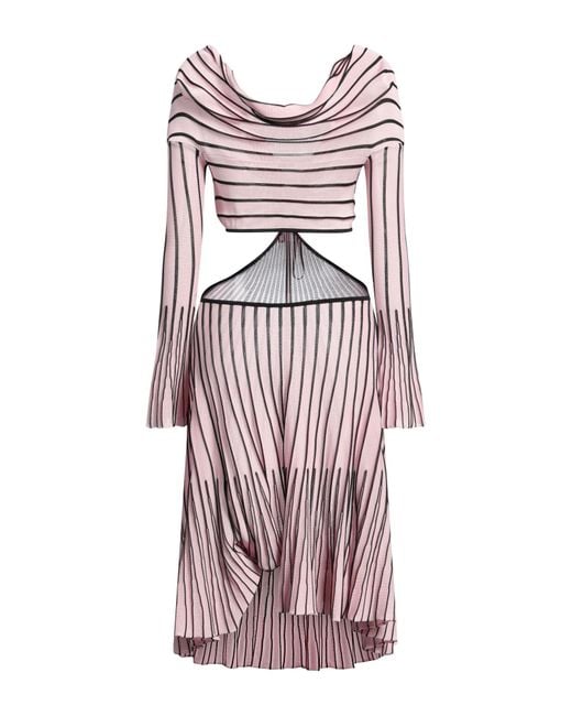 MSGM Purple Midi Dress Viscose