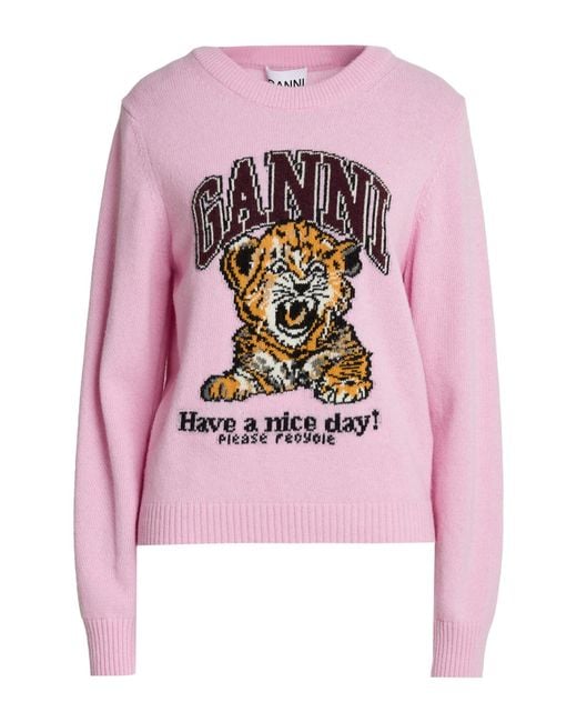 Pullover Ganni en coloris Pink